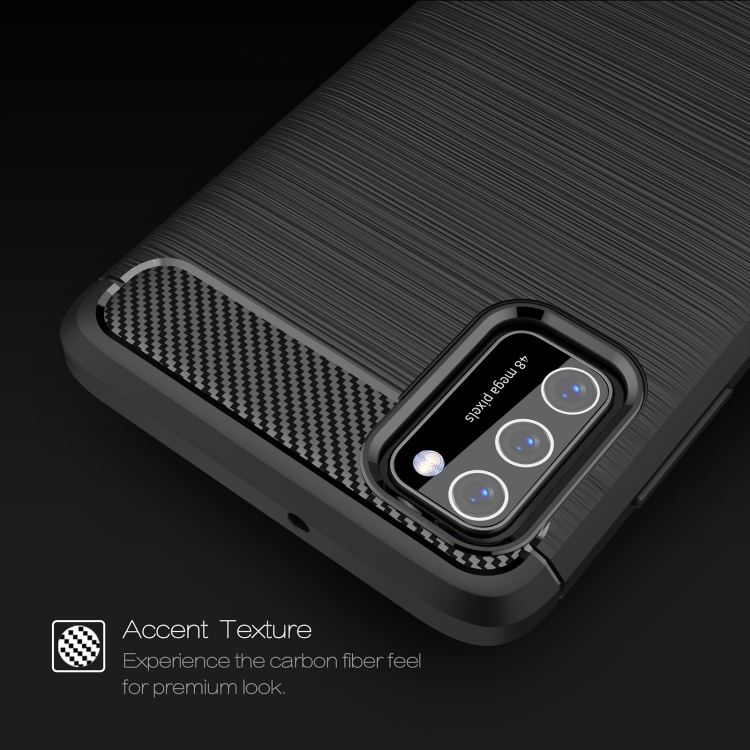 Silikónový kryt na Samsung Galaxy A03s - Carbon čierne