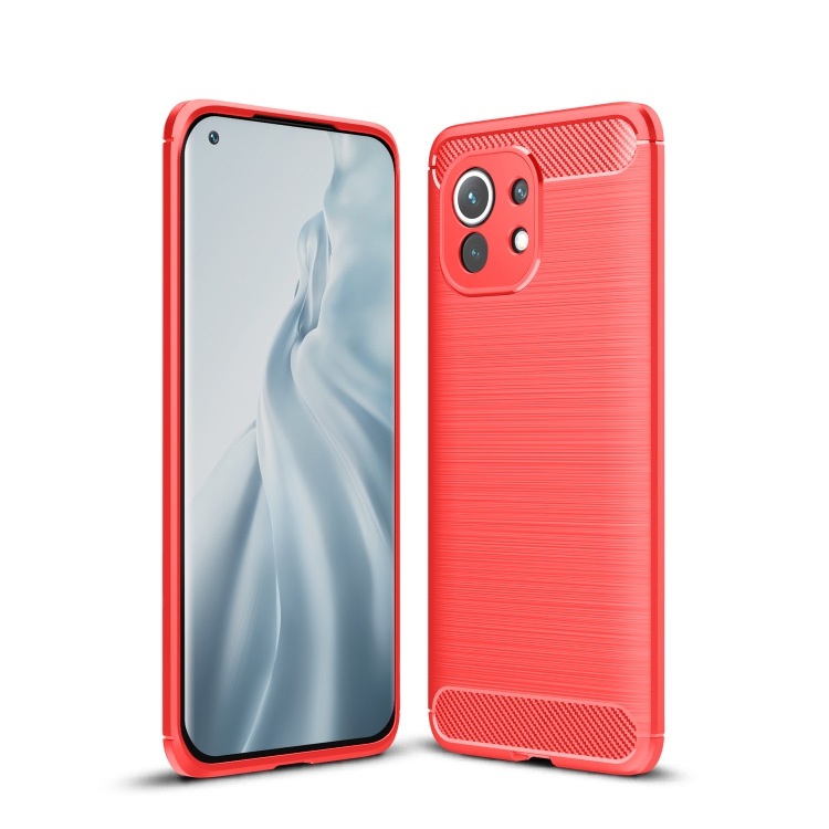 KERAMICKÁ FÓLIA + PUZDRO pre Xiaomi Mi 11 - Carbon červené