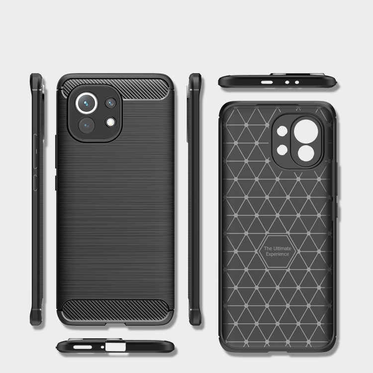 Silikónové puzdro pre Xiaomi Mi 11  - carbon čierne