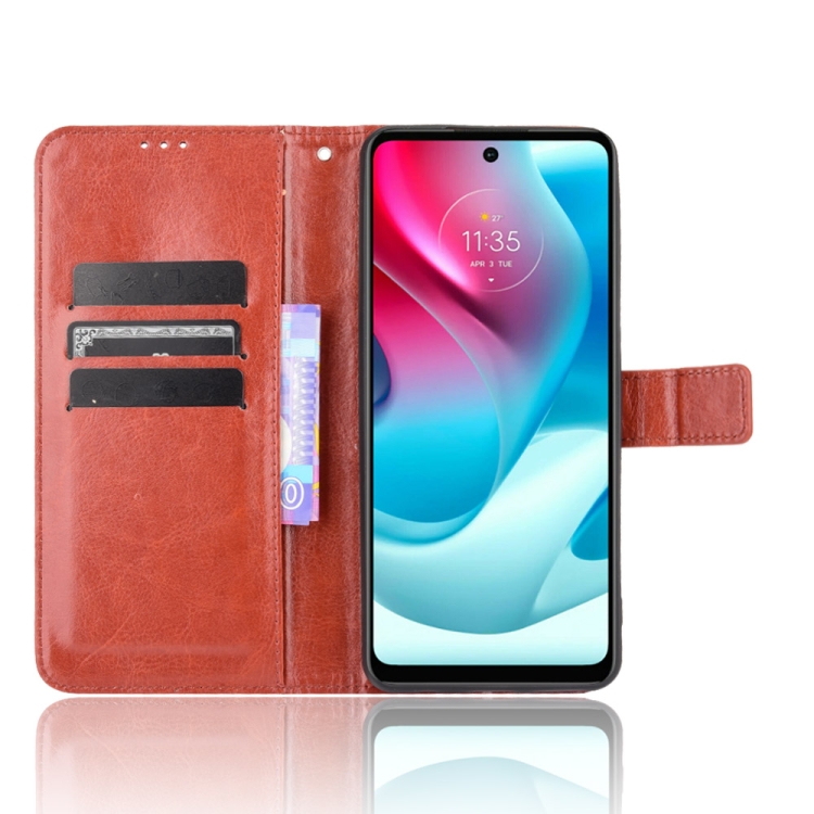 Knižkové puzdro pre Motorola Moto G60s - Solid hnedé