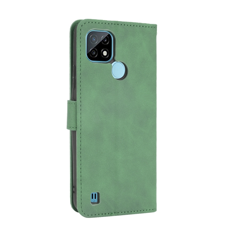 Knižkové puzdro na Realme C21 - Solid zelené
