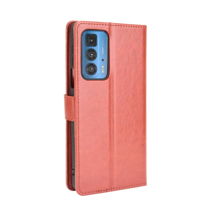 Knižkové puzdro pre Motorola Moto Edge 20 Pro - Solid hnedé