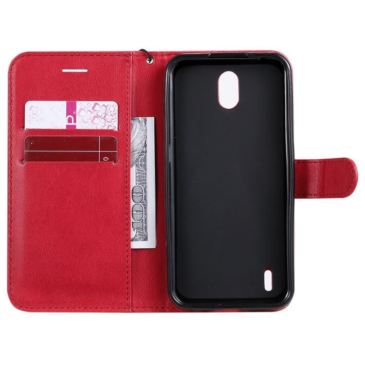 Knižkové puzdro pre Nokia 1.3 - Solid červené