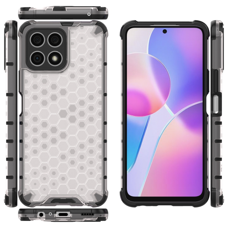 Tvrdený kryt pre Honor X8 - Honeycomb priesvitný