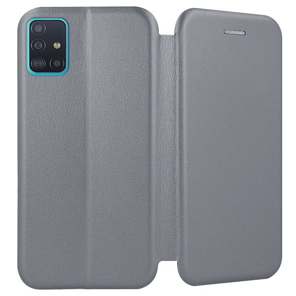 Knižkové puzdro na Samsung Galaxy A51 - Smart Diva sivé