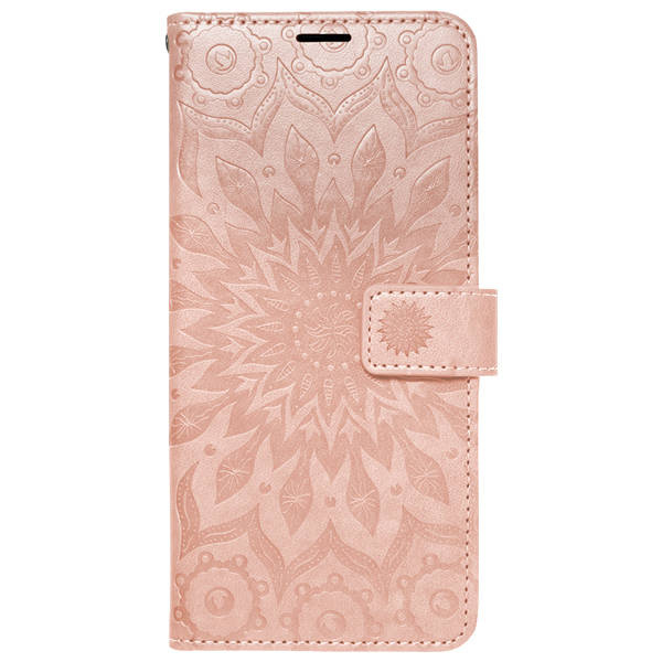 SKLO + PUZDRO 2v1 pre Samsung Galaxy A23 / A23 5G - Knižkové Mandala ružové
