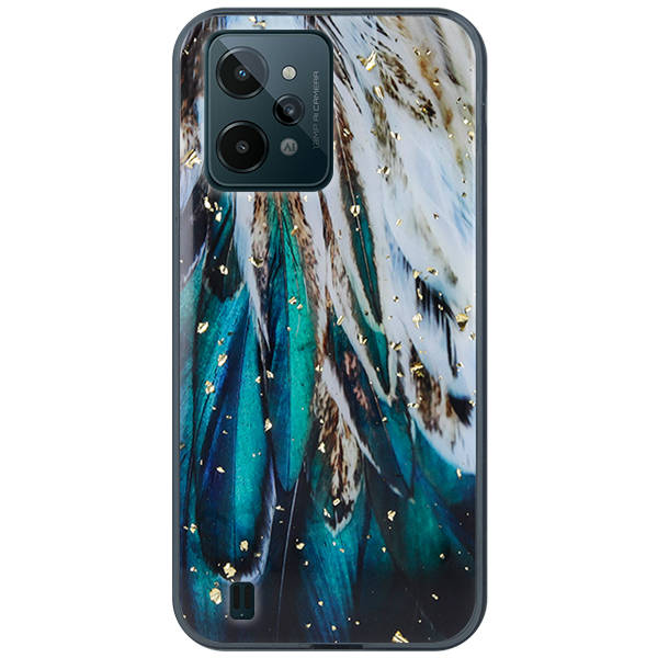 Silikónový kryt na Realme C31 - GLAM feathers