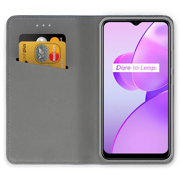 Knižkové puzdro pre Realme C31 - Smart MAGNET bordové