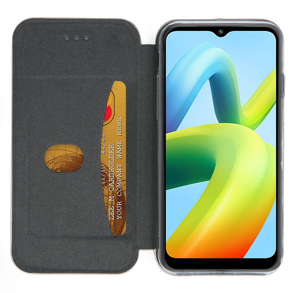 SKLO + PUZDRO 2v1 pre Xiaomi Redmi A1 / Redmi A2 - Knižkové DIVA bordové