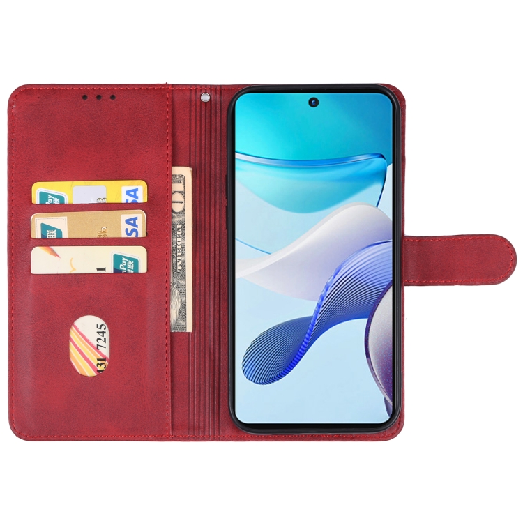 Knižkové puzdro pre Motorola Moto G53 5G - SOLID červené