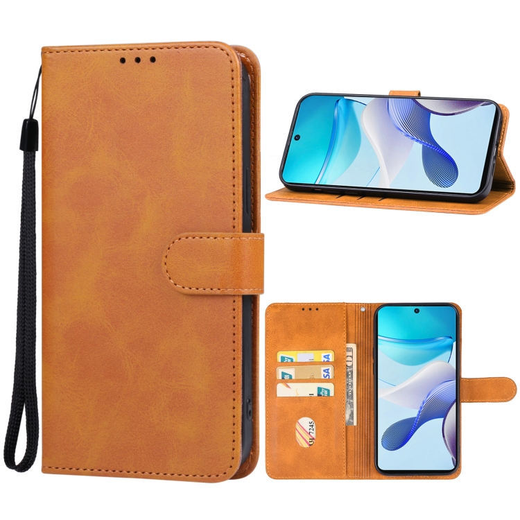 Knižkové puzdro pre Motorola Moto G53 5G - SOLID hnedé