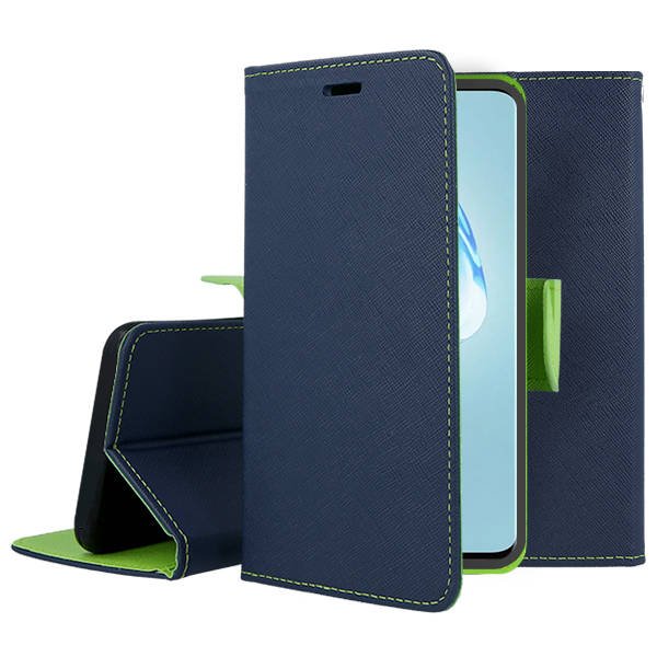 Knižkové puzdro pre Samsung Galaxy S23 5G - Smart FANCY modro zelené