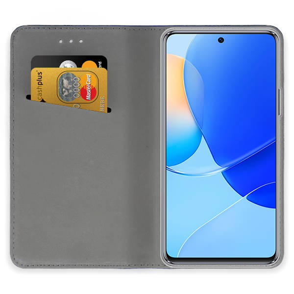 9D SKLO + PUZDRO 2v1 pre Huawei Nova 10 SE - Knižkové MAGNET červené