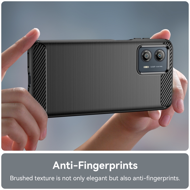 Silikónový kryt pre Motorola Moto G53 5G - CARBON čierny