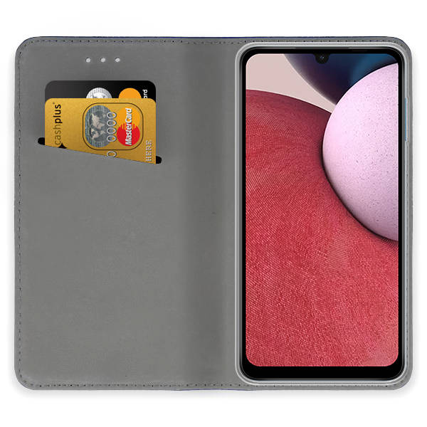SKLO + PUZDRO 2v1 pre Samsung Galaxy A14 4G / A14 5G - Knižkové MAGNET zlaté