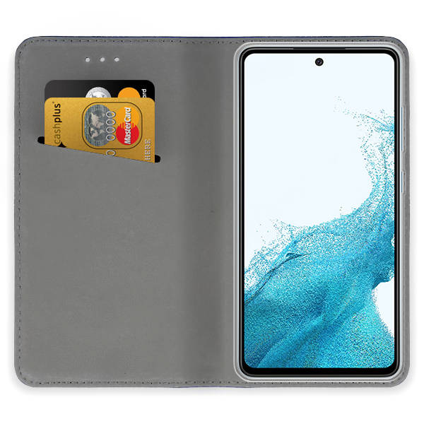 Knižkové puzdro na Samsung Galaxy A54 5G - MAGNET modré