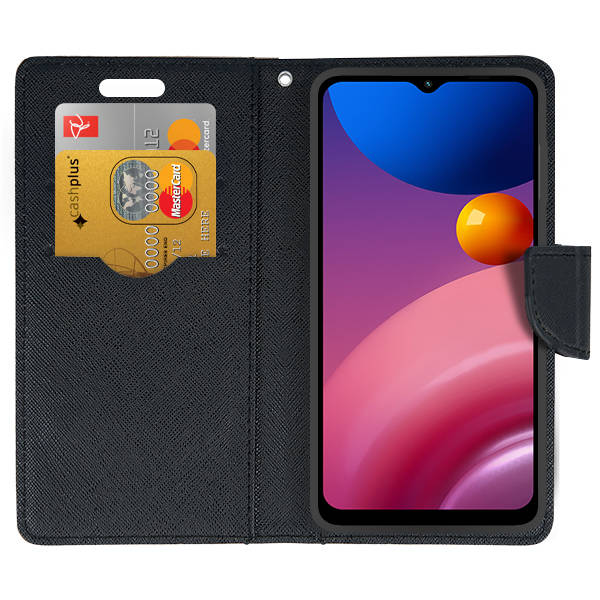 Knižkové puzdro na Samsung Galaxy A54 5G - FANCY zlato čierne