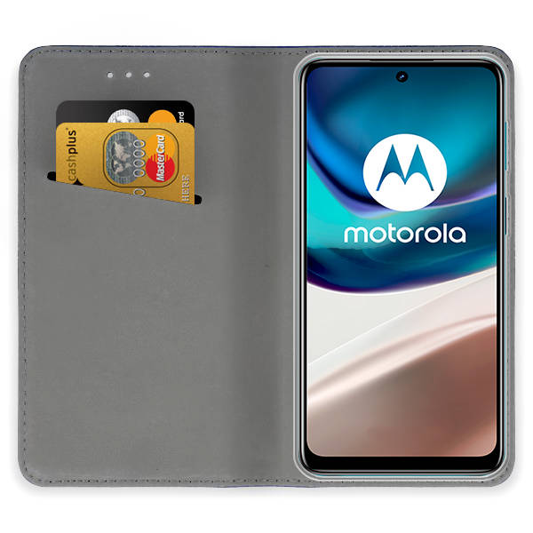 9D SKLO + PUZDRO 2v1 pre Motorola Moto G42 - Knižkové Smart Magnet červené