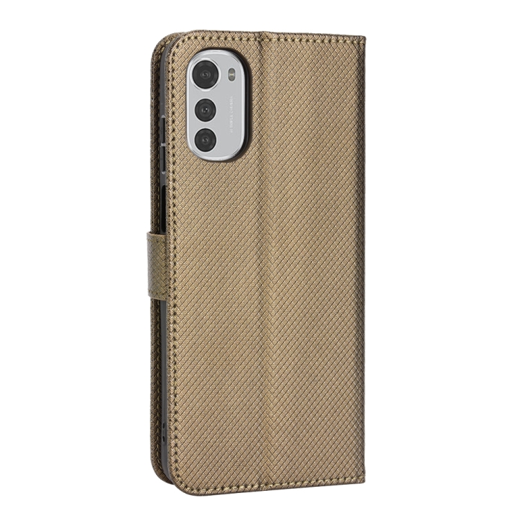 9D SKLO + PUZDRO 2v1 pre Motorola Moto E32 / E32s - Knižkové Texture hnedé