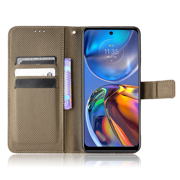 9D SKLO + PUZDRO 2v1 pre Motorola Moto E32 / E32s - Knižkové Texture hnedé