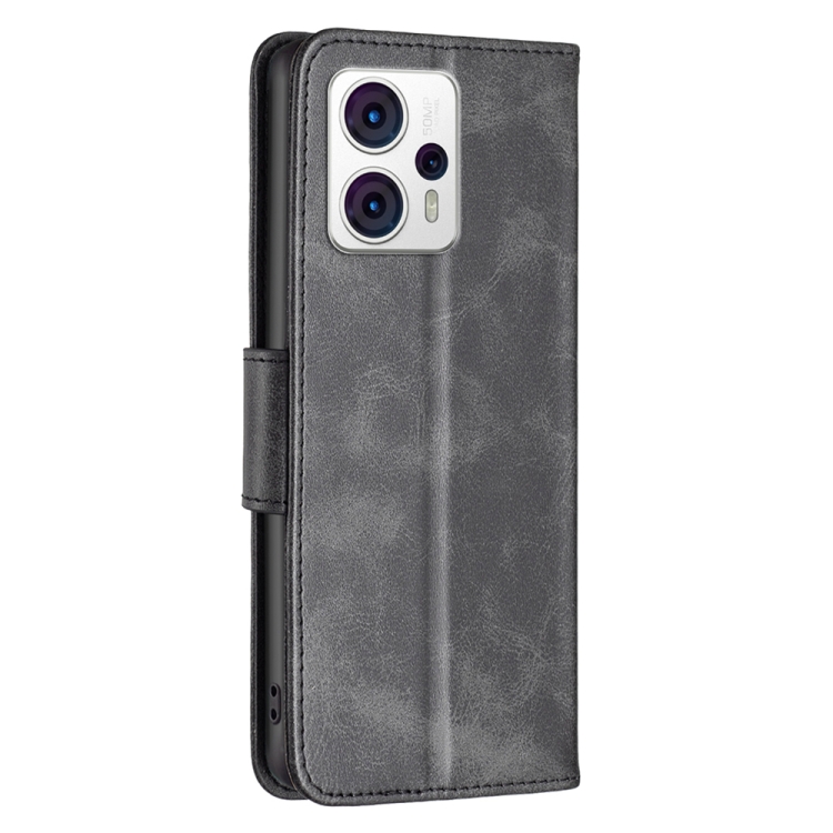 9D SKLO + PUZDRO 2v1 pre Motorola Moto G53 5G - Knižkové LEATHER čierne