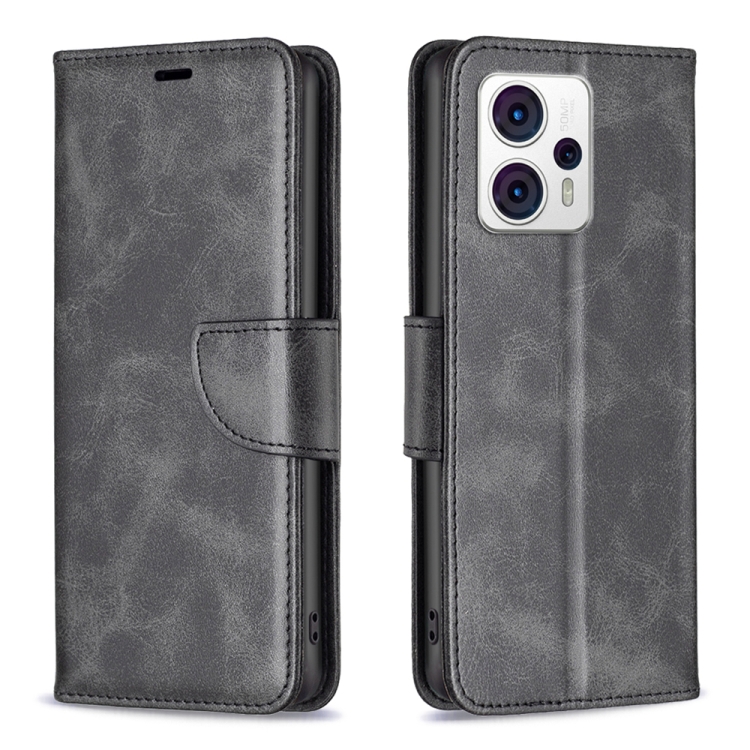 Knižkové puzdro pre Motorola Moto G53 5G - LEATHER čierne