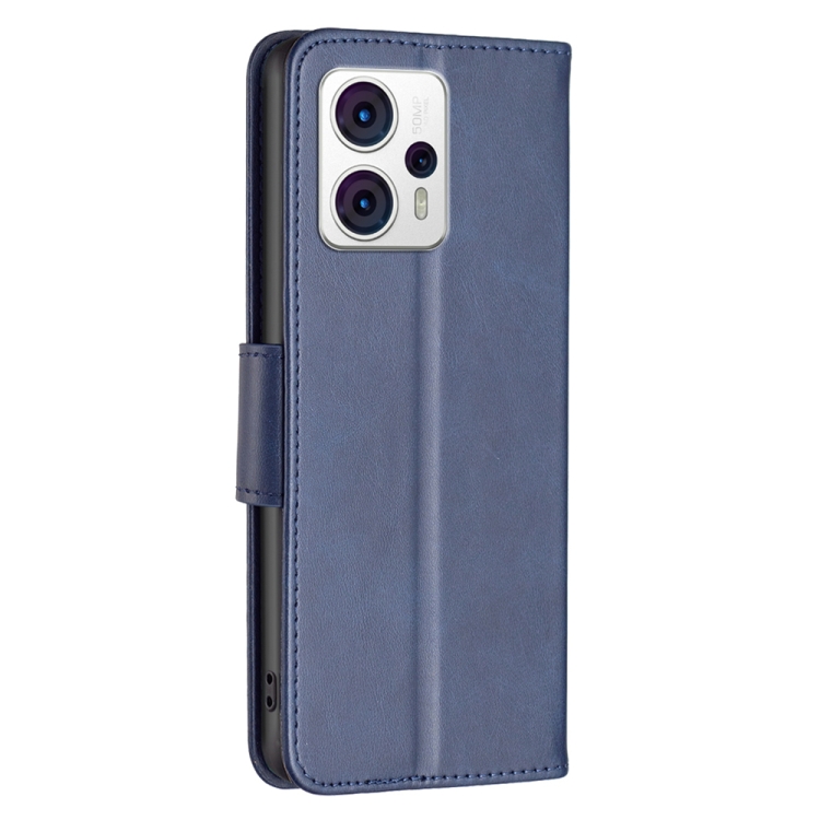 Knižkové puzdro pre Motorola Moto G53 5G - LEATHER modré