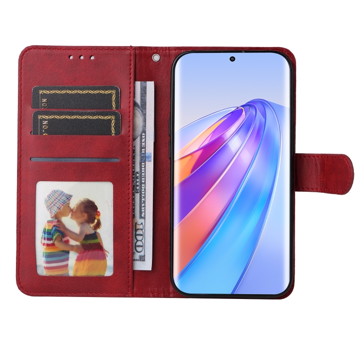 Knižkové puzdro pre Honor Magic5 Lite - SOLID červené