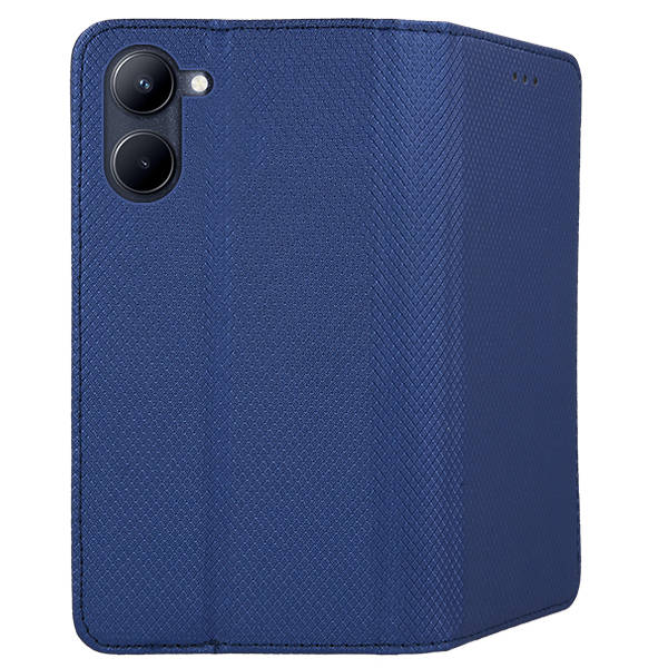 9D SKLO + PUZDRO 2v1 pre Realme C33 - Knižkové MAGNET modré