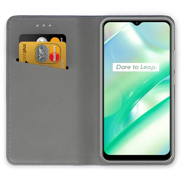 Knižkové puzdro pre Realme C33 - SMART MAGNETIC modré