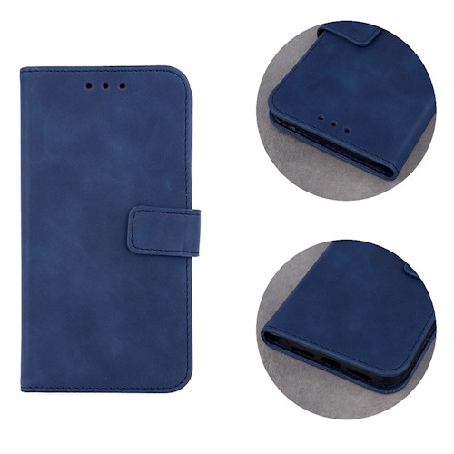 Knižkové puzdro na Xiaomi Redmi 12C - VELVET modré