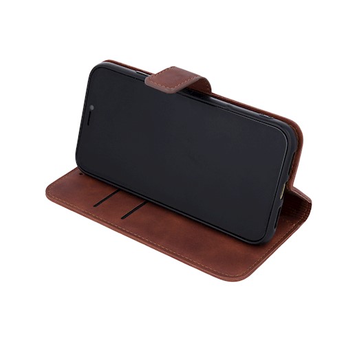Knižkové puzdro na Xiaomi Redmi 12C - VELVET hnedé