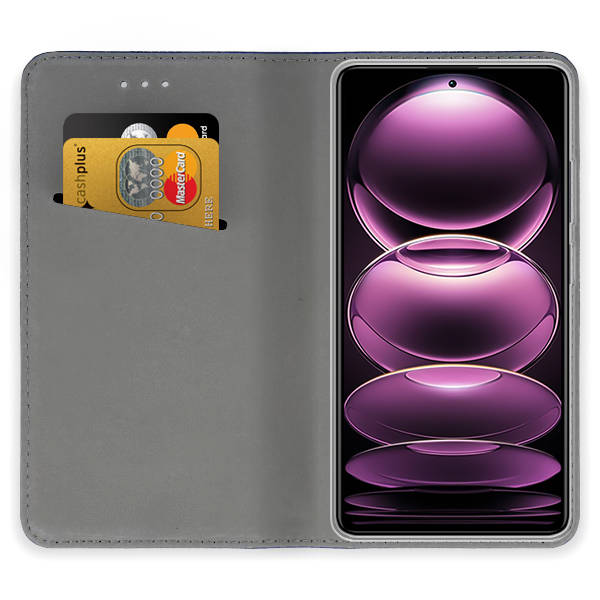 SKLO + PUZDRO 2v1 pre Xiaomi Redmi Note 12 Pro 5G - Knižkové MAGNET zlaté