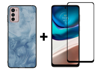 9D SKLO + PUZDRO 2v1 pre Motorola Moto G42 - Pattern 002