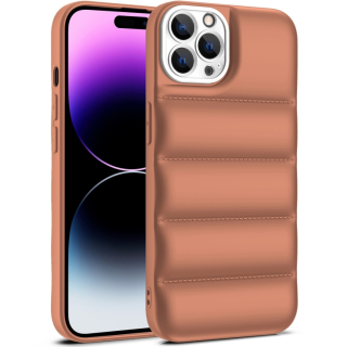 Zadný ochranný kryt pre iPhone 15 Pro Max - AIRBAG hnedý