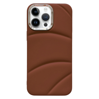 Zadný ochranný kryt pre iPhone 15 Pro Max - JACKET hnedý
