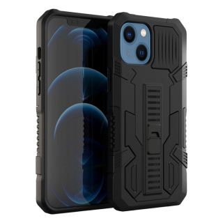 Zadný ochranný kryt pre iPhone 15 Plus - Tvrdený WARRIOR čierny