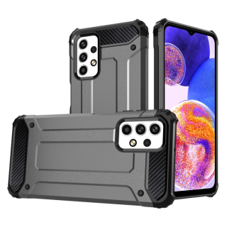 Tvrdený kryt pre Samsung Galaxy A23 / A23 5G - HYBRID ARMOR sivý