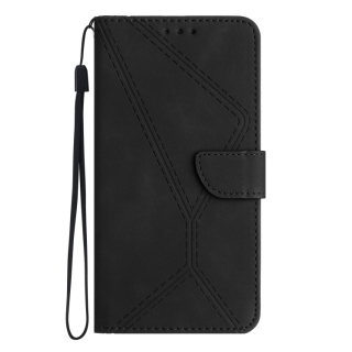 Knižkové puzdro pre Samsung Galaxy S23 5G - STITCHING čierne