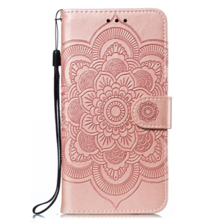 Knižkové puzdro pre Samsung Galaxy S23 5G - MANDALA ružové