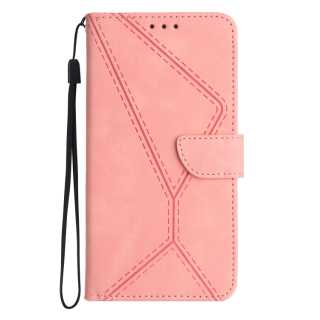 Knižkové puzdro pre Xiaomi Redmi Note 12 5G - Knižkové STITCHING ružové