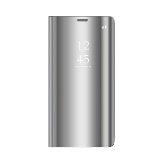 Púzdro Clear View na Huawei P40 Lite strieborné