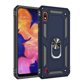 Tvrdený kryt pre Samsung Galaxy A10 - RING ARMOR modrý