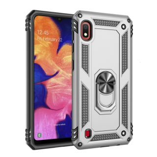 Tvrdený kryt pre Samsung Galaxy A10 - RING ARMOR sivý