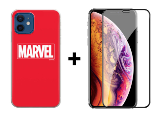 SKLO + PUZDRO 2v1 pre Apple iPhone 12 mini - MARVEL 002