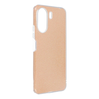 Silikónový zadný kryt pre Xiaomi Redmi 13C - GLITTER zlatý