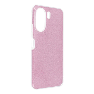 Silikónový zadný kryt pre Xiaomi Redmi 13C - GLITTER ružový