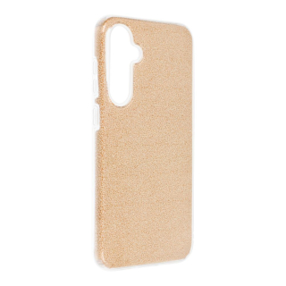 Zadný silikónový kryt pre Samsung Galaxy S23 FE - GLITTER zlatý