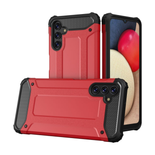HYBRID Tvrdený Zadný kryt pre Samsung Galaxy A13 5G / A04s - červený