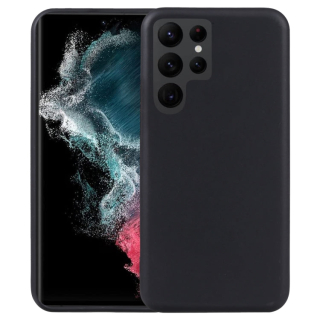 MATT Silikónový obal pre Samsung Galaxy S22 Ultra 5G - čierny